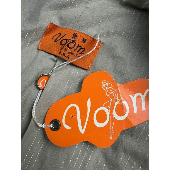 NWT Voom by Joy Han Size Medium Black Cotton Canvas Trench Coat Steampunk Y2K - Picture 9 of 14